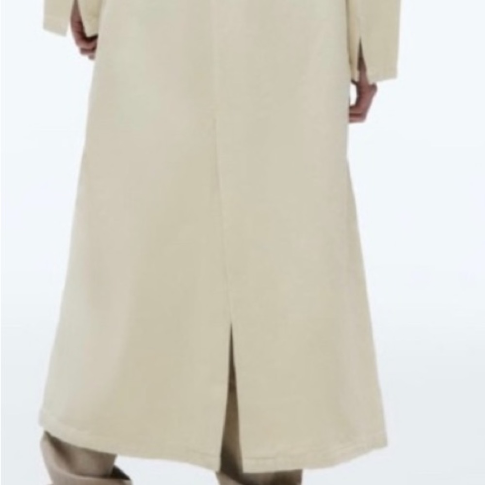 ZARA BELTED COTTON TOPCOAT TRENCH COAT - Picture 13 of 15